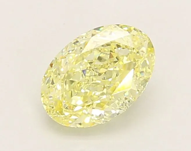 1.04ct OVAL Fancy Intense Yellow VVS2 Coloured Lab diamond
