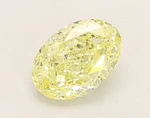 1.04ct OVAL Fancy Intense Yellow VVS2 Coloured Lab diamond