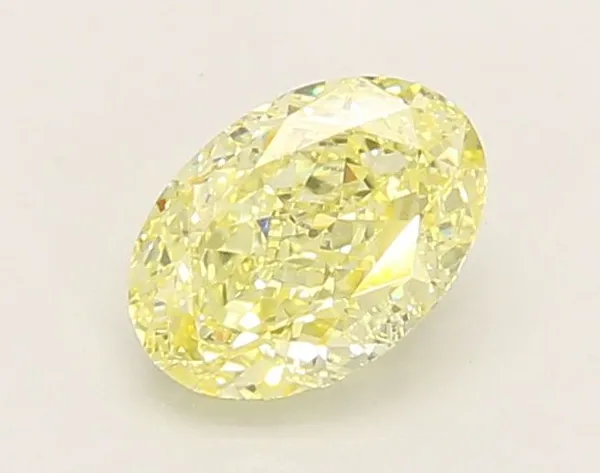 1.04ct OVAL Fancy Intense Yellow VVS2 Coloured Lab diamond