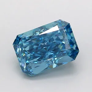 1.42ct RADIANT Fancy Vivid Blue VS1 Coloured Lab diamond
