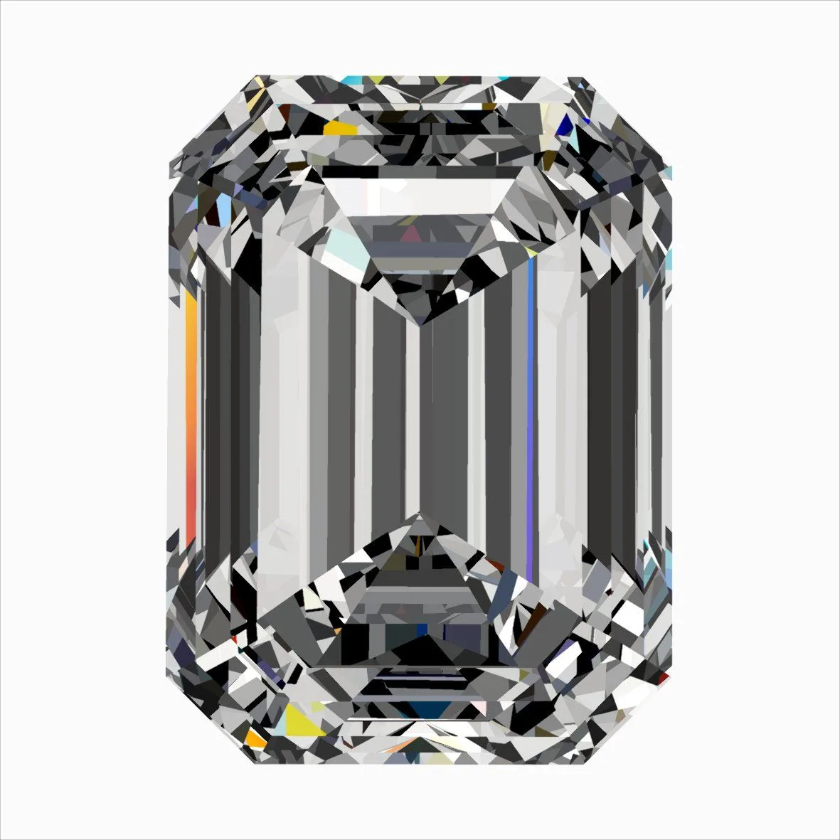 0.31ct EMERALD F VS1 Natural diamond