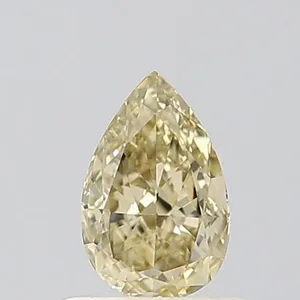 0.55ct PEAR Fancy Intense Yellow VVS2 Coloured Lab diamond