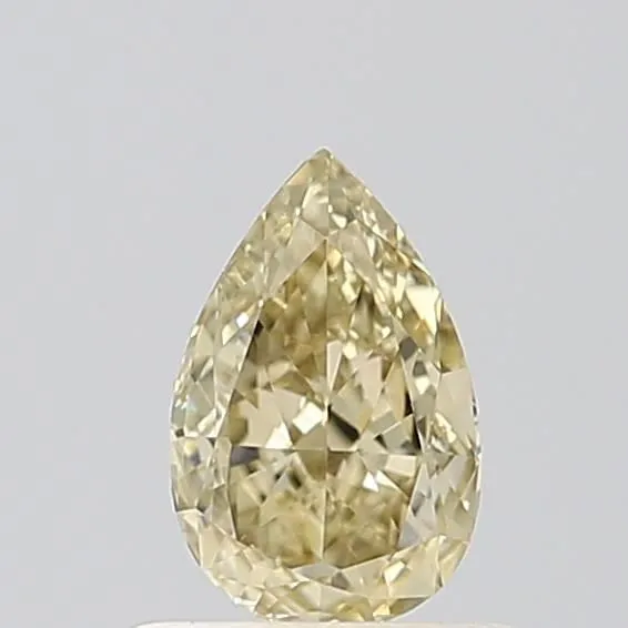 0.55ct PEAR Fancy Intense Yellow VVS2 Coloured Lab diamond