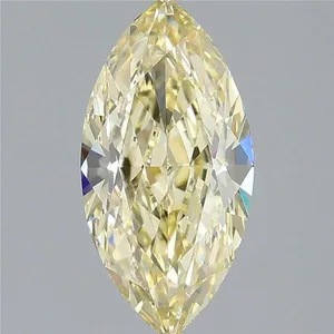 2.08ct MARQUISE Fancy Yellow VVS2 Coloured Lab diamond