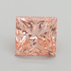 2.07ct PRINCESS Fancy Intense Pink SI1 Coloured Lab diamond