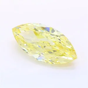 2.01ct MARQUISE Fancy Intense Yellow VS1 Coloured Lab diamond