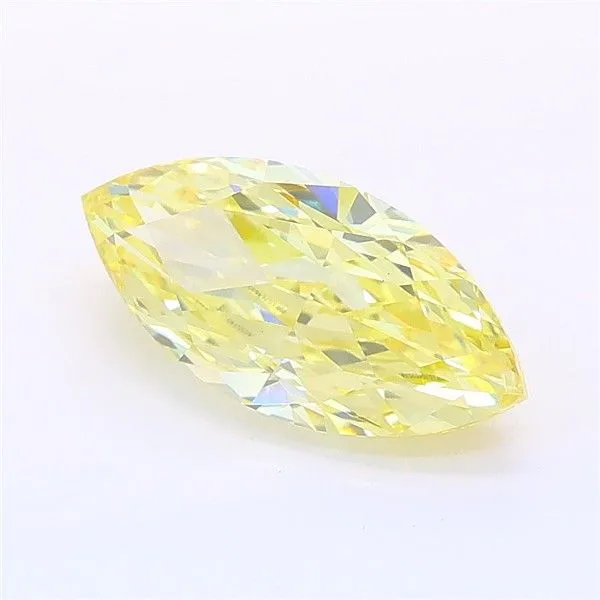 2.01ct MARQUISE Fancy Intense Yellow VS1 Coloured Lab diamond