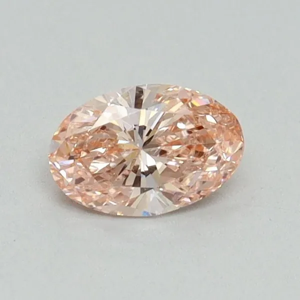 0.41ct OVAL Fancy Intense Pink VS1 Coloured Lab diamond