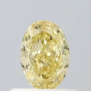 0.52ct OVAL Fancy Yellow VVS2 Coloured Lab diamond