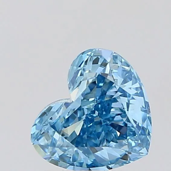 1.30ct HEART Fancy Vivid Blue VS2 Coloured Lab diamond