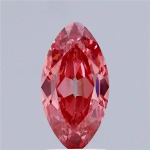2.58ct MARQUISE Fancy Vivid Pink VS2 Coloured Lab diamond