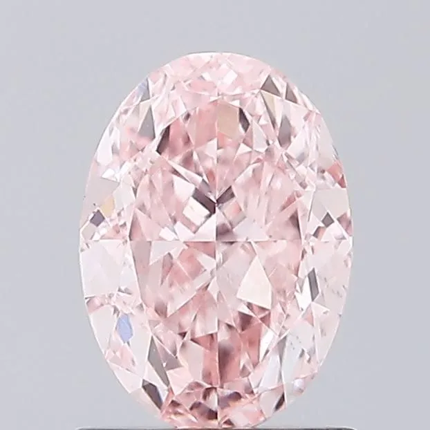 1.12ct OVAL Fancy Intense Pink VVS2 Coloured Lab diamond