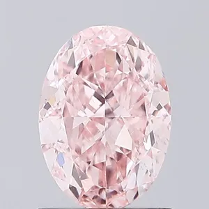 1.12ct OVAL Fancy Intense Pink VVS2 Coloured Lab diamond