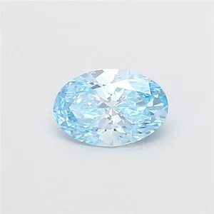 1.05ct OVAL Fancy Vivid Blue VVS2 Coloured Lab diamond