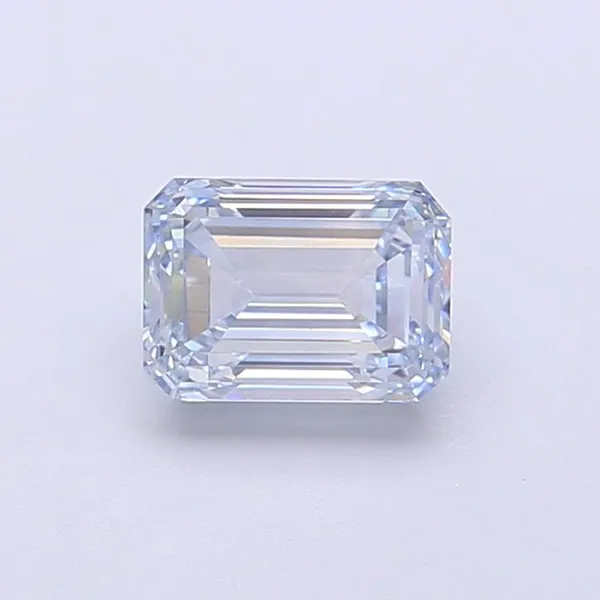 1.02ct EMERALD Fancy Intense Blue VVS2 Coloured Lab diamond
