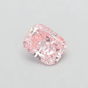 1ct CUSHION Fancy Intense Pink VS2 Coloured Lab diamond