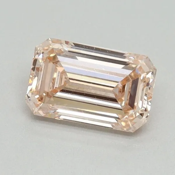 0.78ct EMERALD Fancy Pink VS1 Coloured Lab diamond
