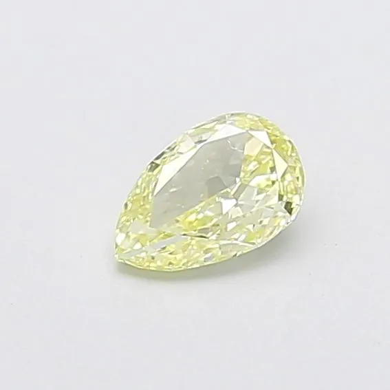 0.53ct PEAR Fancy Light Yellow VS1 Coloured Lab diamond