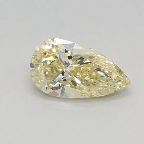 0.33ct PEAR Fancy Yellow VS1 Coloured Lab diamond