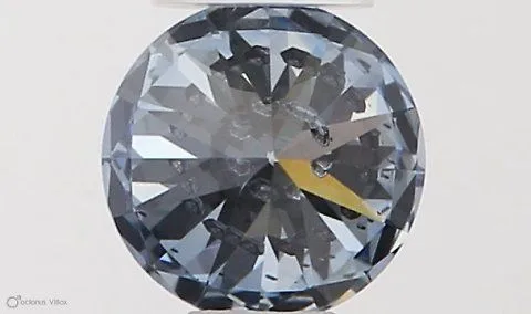 0.34ct ROUND Fancy Intense Blue SI2 Coloured Lab diamond