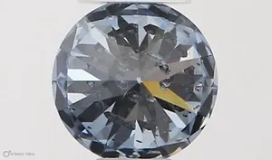 0.34ct ROUND Fancy Intense Blue SI2 Coloured Lab diamond