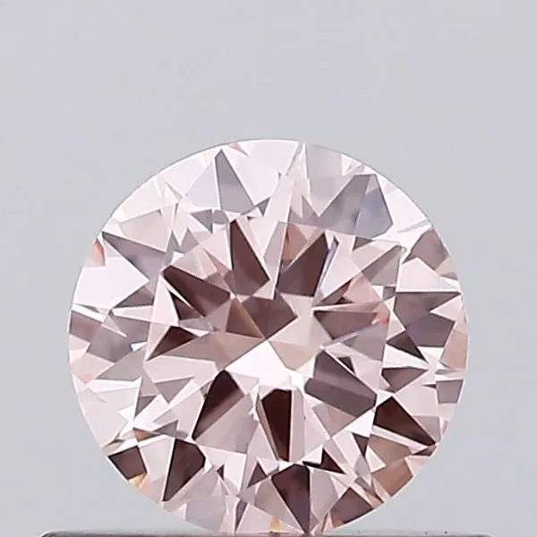 0.49ct ROUND Fancy Intense Pink VVS2 Coloured Lab diamond