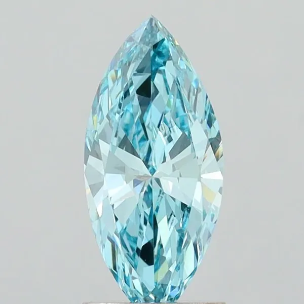 1.4ct MARQUISE Fancy Vivid Blue VS1 Coloured Lab diamond