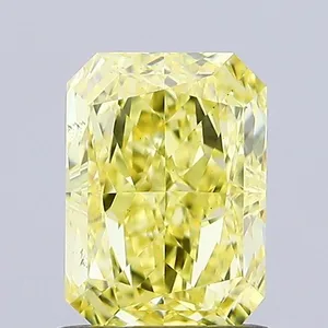 1.06ct RADIANT Fancy Intense Yellow VS1 Coloured Lab diamond