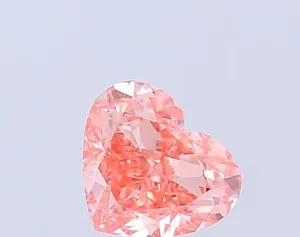 1.15ct HEART Fancy Vivid Pink VVS2 Coloured Lab diamond