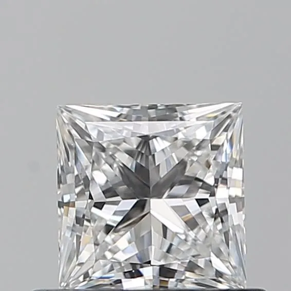 0.61ct PRINCESS E VVS2 Natural diamond