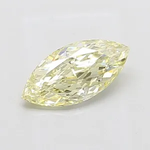 1.11ct MARQUISE Fancy Light Yellow VS2 Coloured Lab diamond