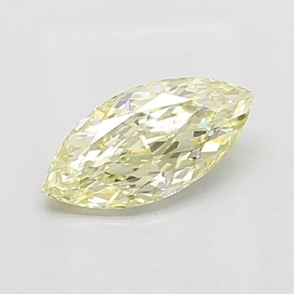 1.11ct MARQUISE Fancy Light Yellow VS2 Coloured Lab diamond