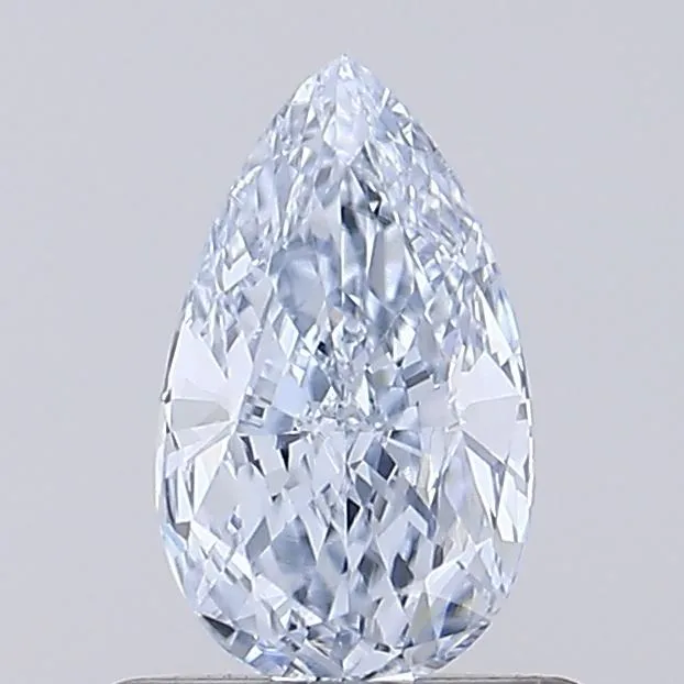 0.72ct PEAR Fancy Light Blue VVS2 Coloured Lab diamond