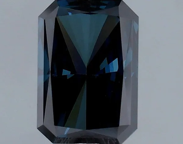 1.12ct RADIANT Fancy Deep Blue VVS2 Coloured Lab diamond