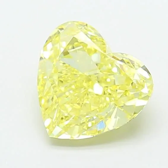 1.93ct HEART Fancy Intense Yellow VS1 Coloured Lab diamond