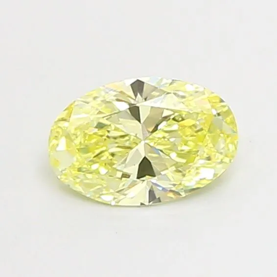 0.88ct OVAL Fancy Intense Yellow VS1 Coloured Lab diamond