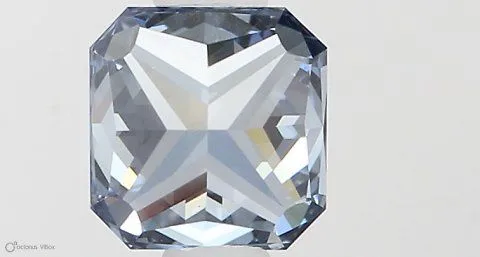 0.58ct RADIANT Fancy Vivid Blue VS1 Coloured Lab diamond