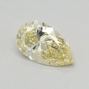 0.39ct PEAR Fancy Intense Yellow VVS2 Coloured Lab diamond
