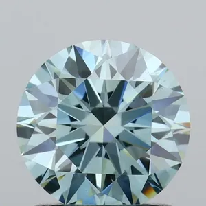 1.04ct ROUND Fancy Intense Blue VS2 Coloured Lab diamond