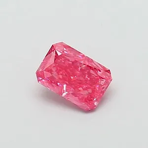 1.04ct RADIANT Fancy Vivid Pink VS1 Coloured Lab diamond