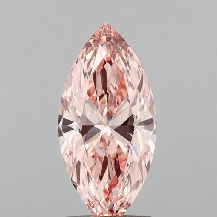 1.39ct MARQUISE Fancy Intense Pink VS2 Coloured Lab diamond