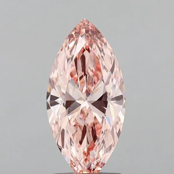 1.39ct MARQUISE Fancy Intense Pink VS2 Coloured Lab diamond