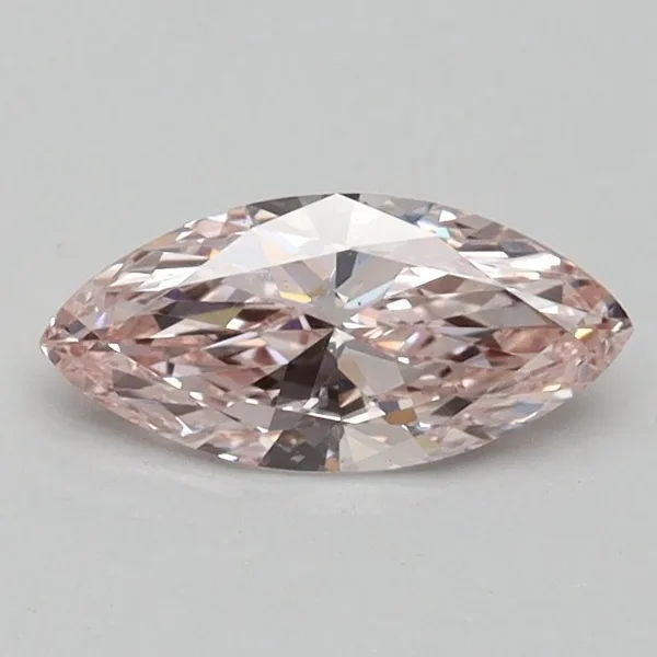 0.51ct MARQUISE Fancy Light Pink VS2 Coloured Lab diamond