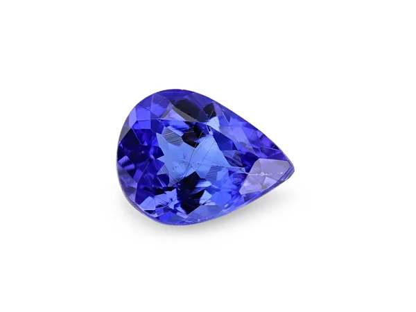 1.09ct Parti Tanzanite, Pear Shape cut gemstone