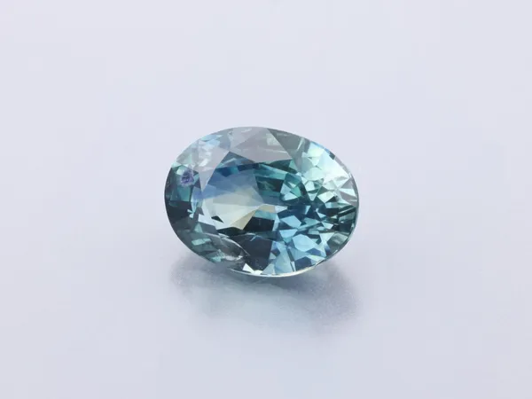 1.29ct Parti Sapphire, Oval cut gemstone
