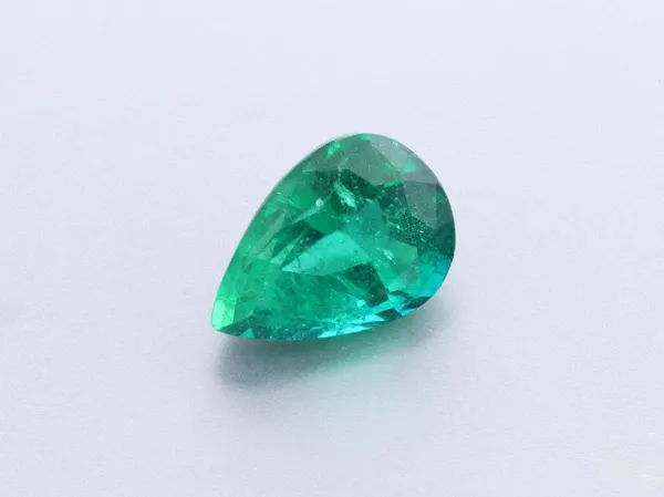 1.07ct Green Emerald, Pear Shape cut gemstone