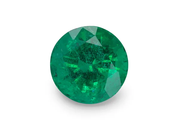 1.15ct Green Emerald, Round cut gemstone