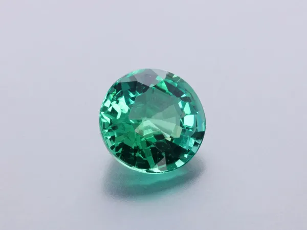 0.62ct Green Emerald, Round cut gemstone