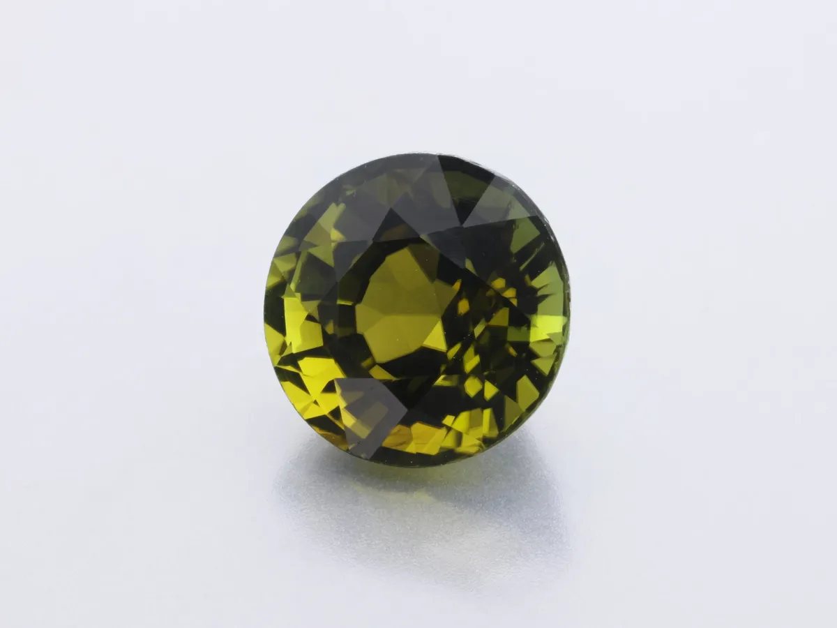 1.44ct Green Tourmaline, Round gemstone