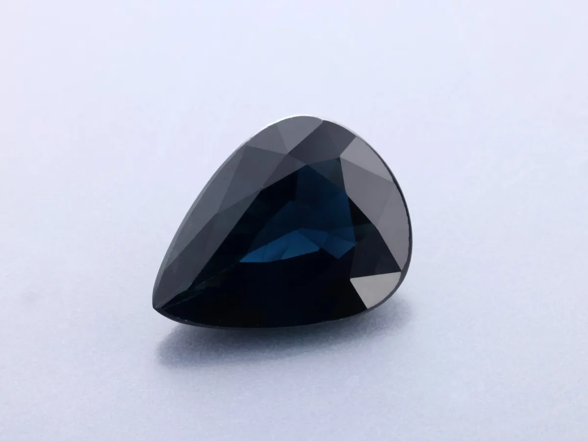 1.66ct Blue Sapphire, Pear Shape gemstone